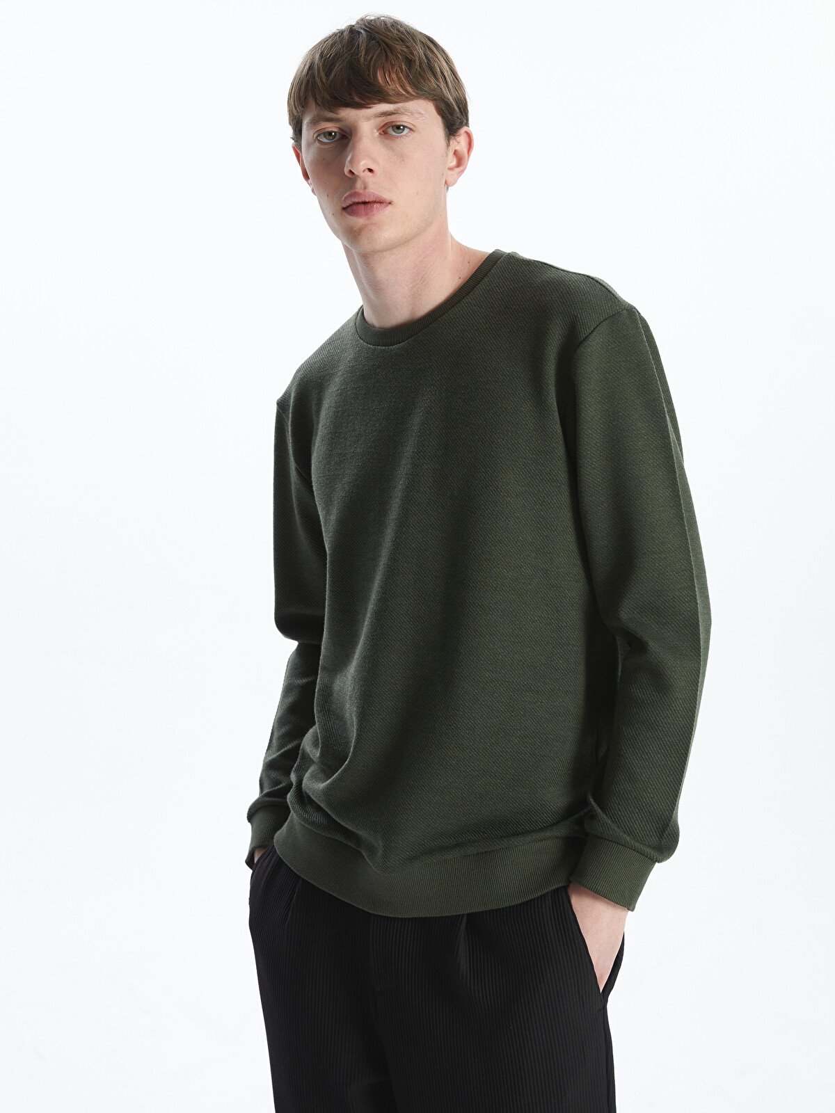 LCW Vision Bisiklet Yaka Erkek Sweatshirt - S59615Z8-J2L | LCW