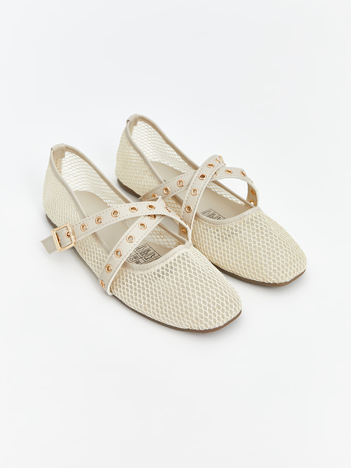 LCW STEPS Cross-Strap Women's Ballet Flats - S5AE52Z8-R81 | LC Waikiki