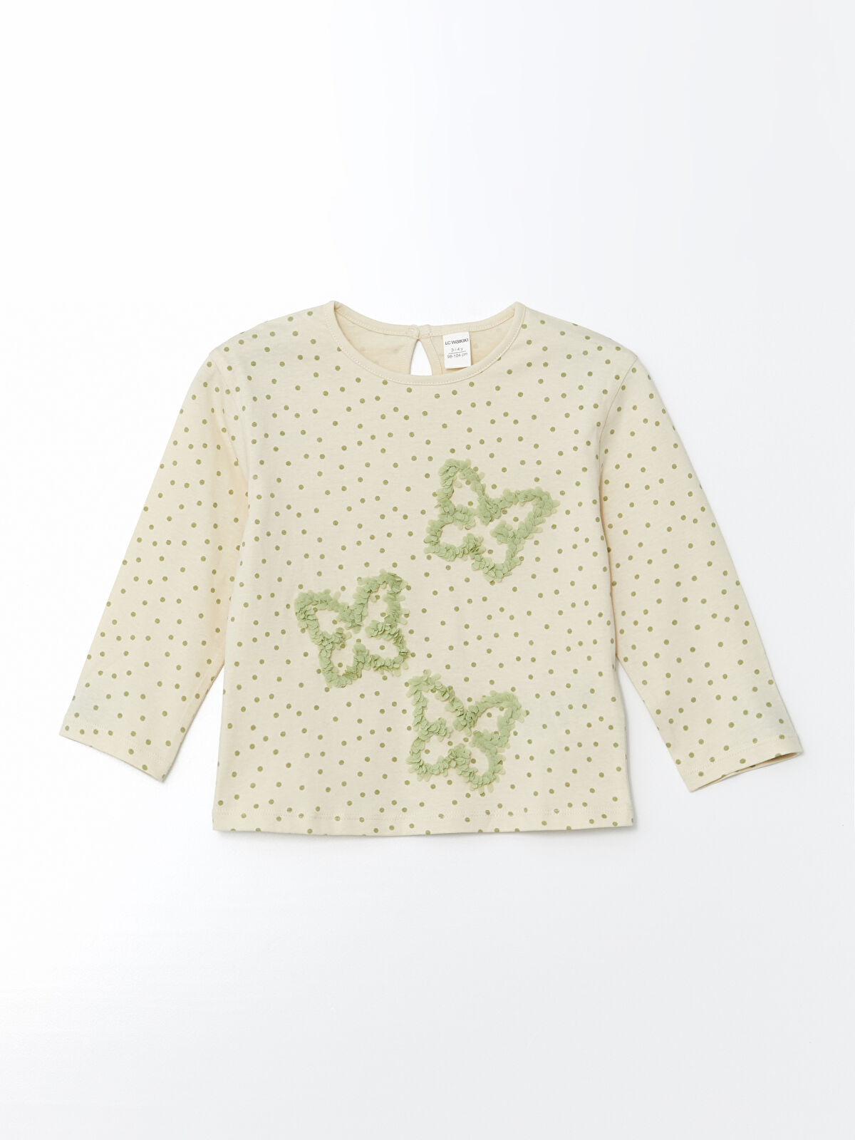 LCW Kids Crew Neck Butterfly Girls' T-Shirt and Leggings 2 Pack