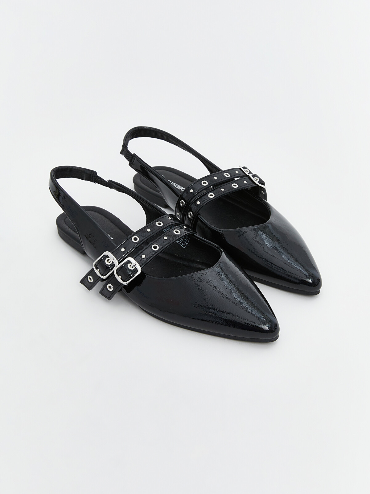 LCW STEPS Faux Leather Pointed Toe Women's Ballet Flats - S5AN23Z8