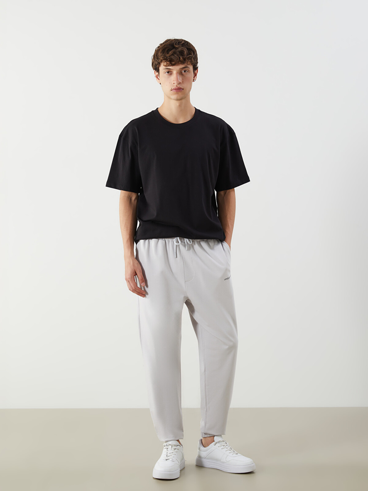 q*i様 dich henderson jogging maxi white XSIDE Pantaloni de trening jogger pentru bărbați cu croială