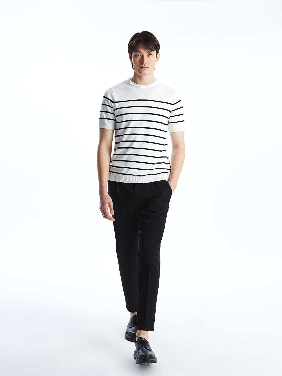 SOUTHBLUE Siyah Standart Kalıp Gabardin Erkek Pantolon - S5AS57Z8