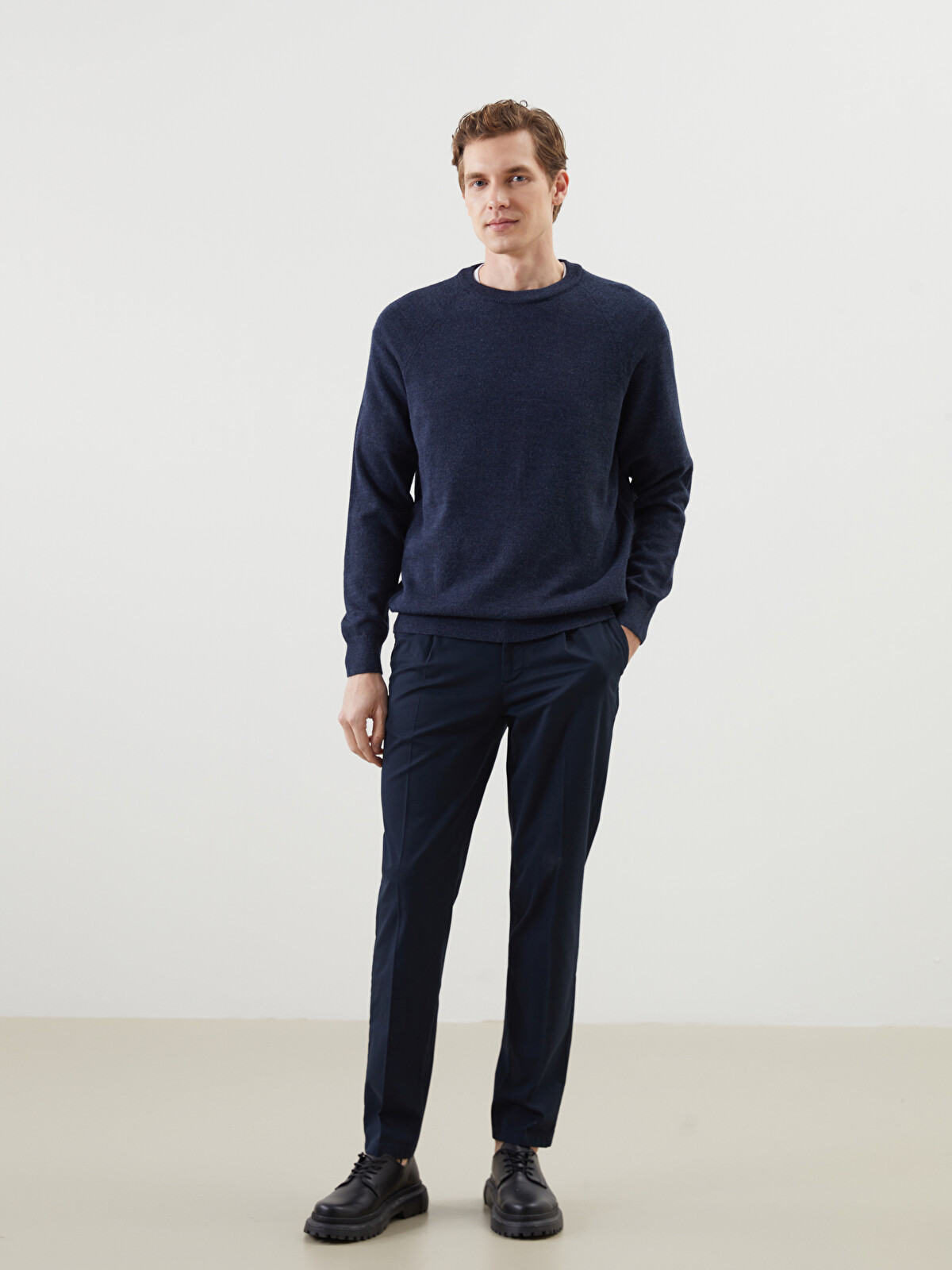 SOUTHBLUE Lacivert Standart Kalıp Gabardin Erkek Pantolon