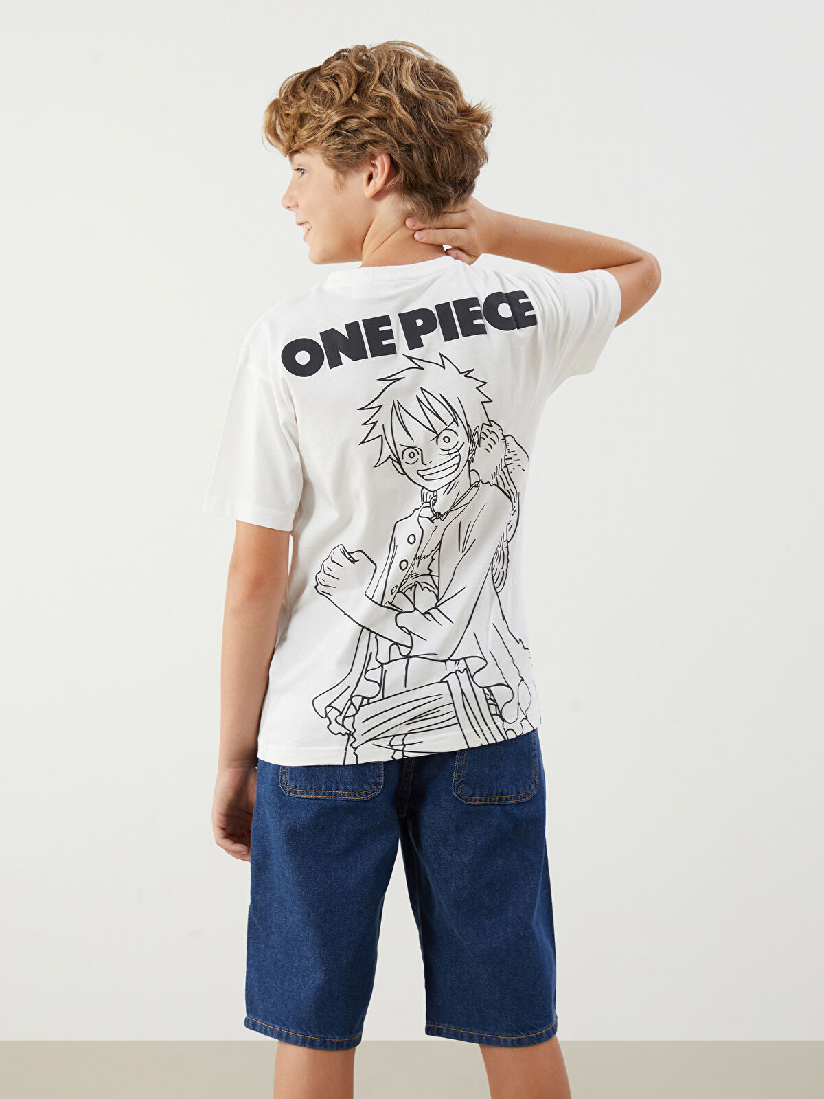 LCW Kids Crew Neck One Piece Printed Boys' T-Shirt -S5BB16Z4-FDJ