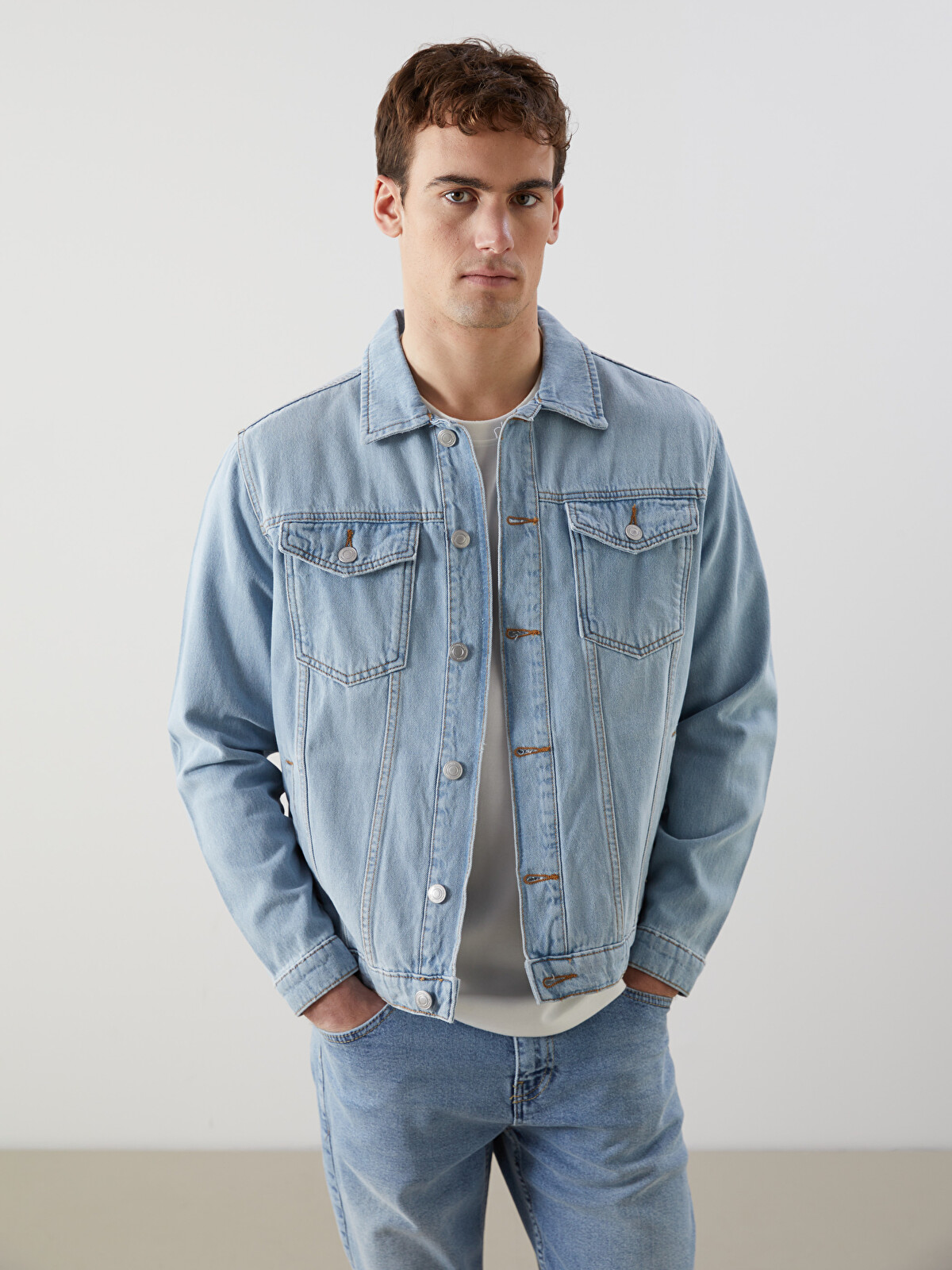 LCW Jeans Standart Kalıp Erkek Jean Ceket - S5BD57Z8-311 | LC Waikiki