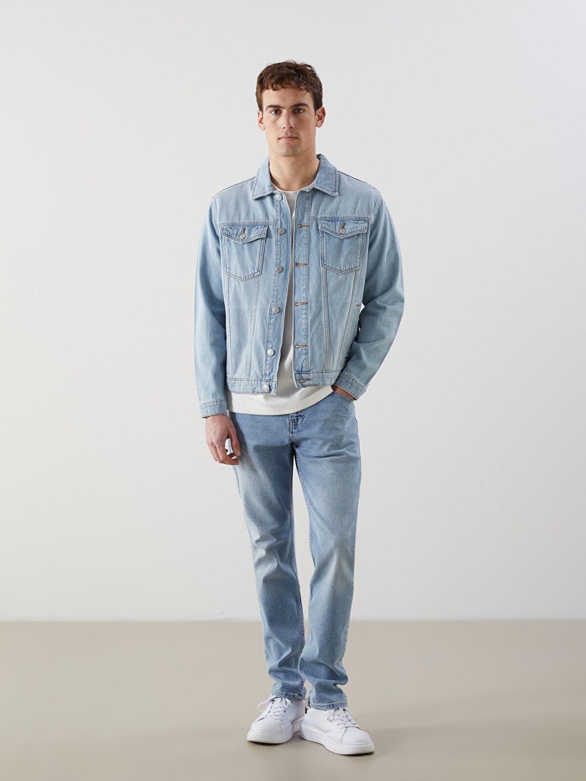 LCW Jeans Standart Kalıp Erkek Jean Ceket - S5BD57Z8-311 | LC Waikiki
