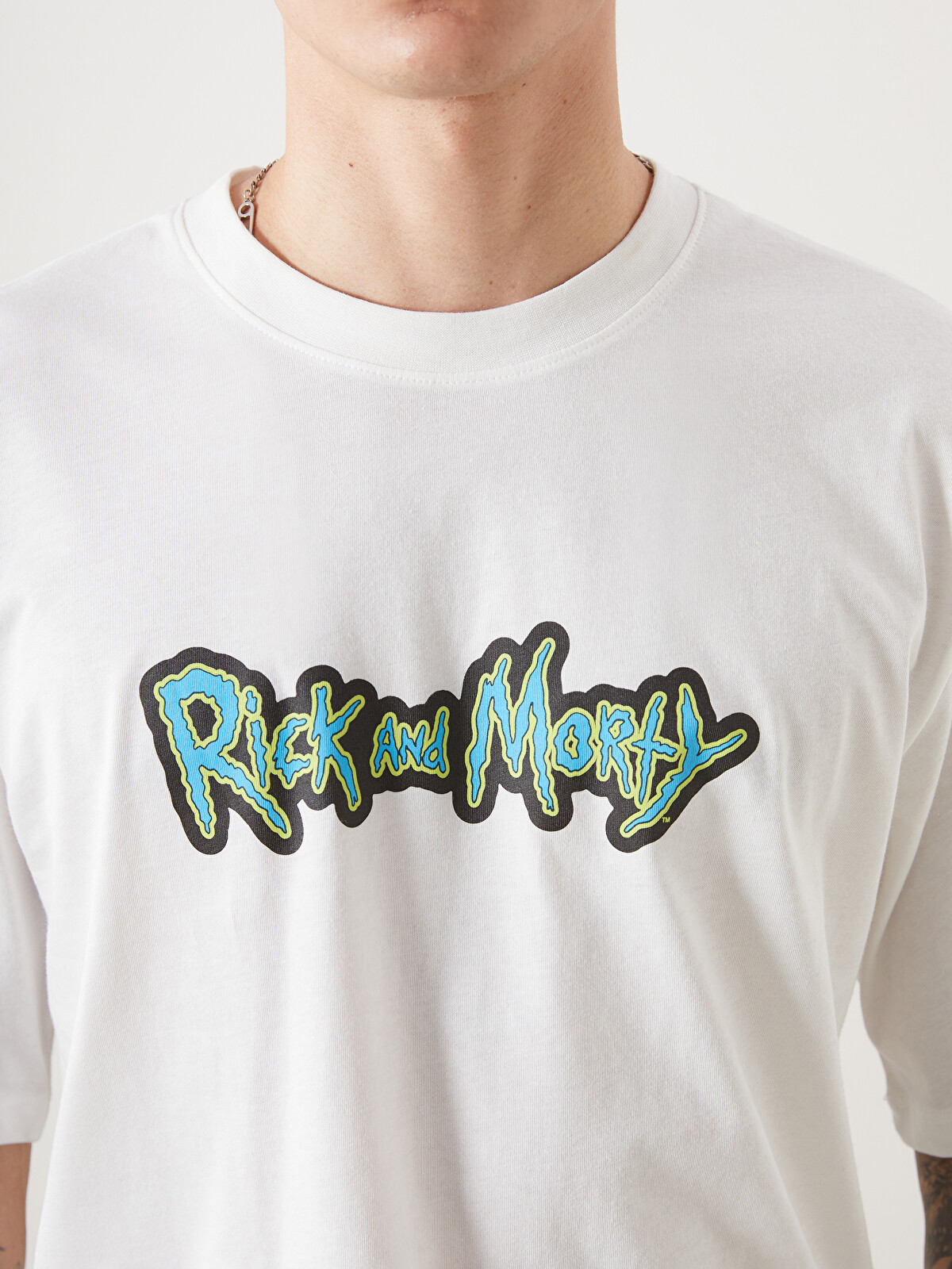 XSIDE Crew Neck Short Sleeve Rick And Morty Printed Jersey Men's T
