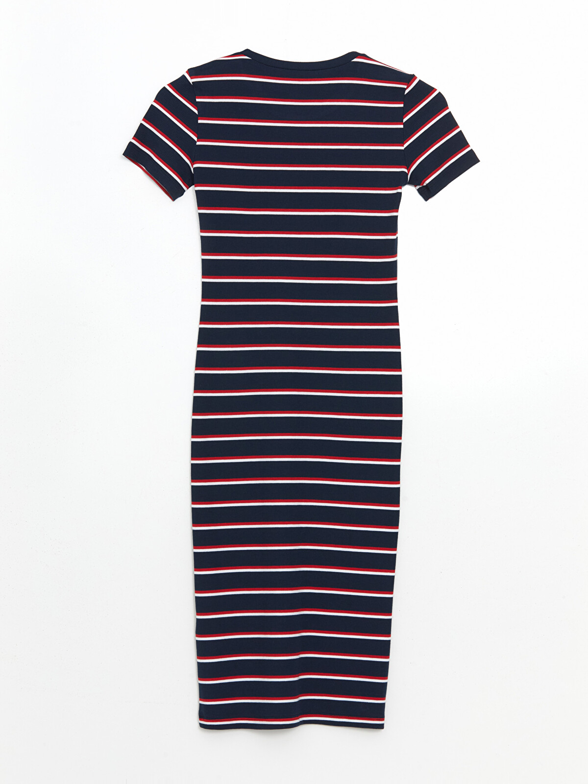 LCWAIKIKI Classic Crew Neck Striped Dress - S5CT10Z8-LGS - LC Waikiki