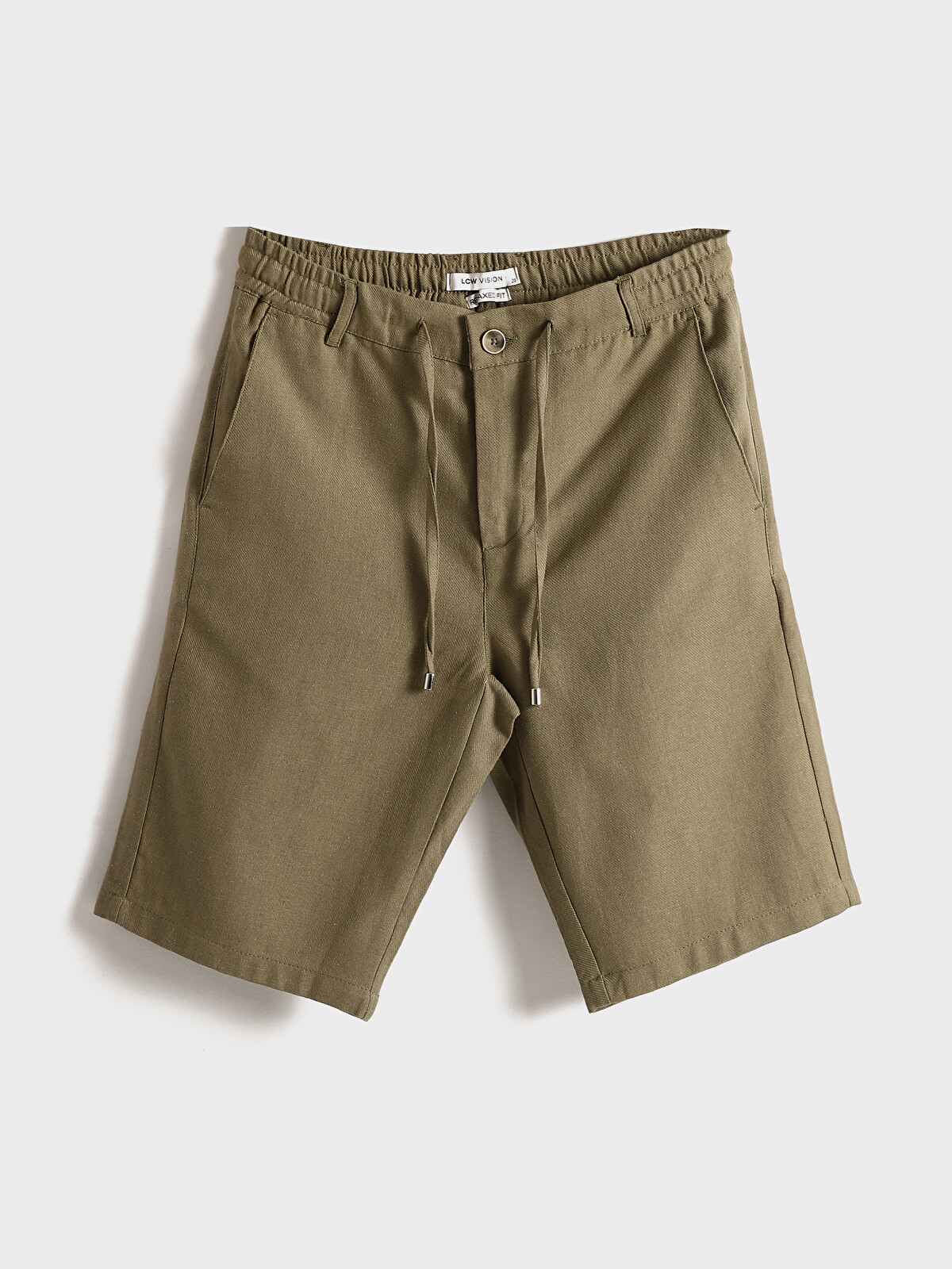 LCW Vision Standard Fit Linen Blend Men's Shorts - S5DE55Z8-DMK