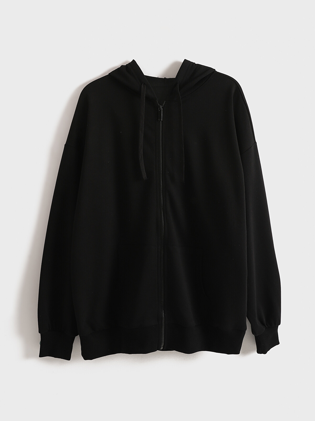 LCWAIKIKI Classic Hooded Oversize Women's Zipper Sweatshirt