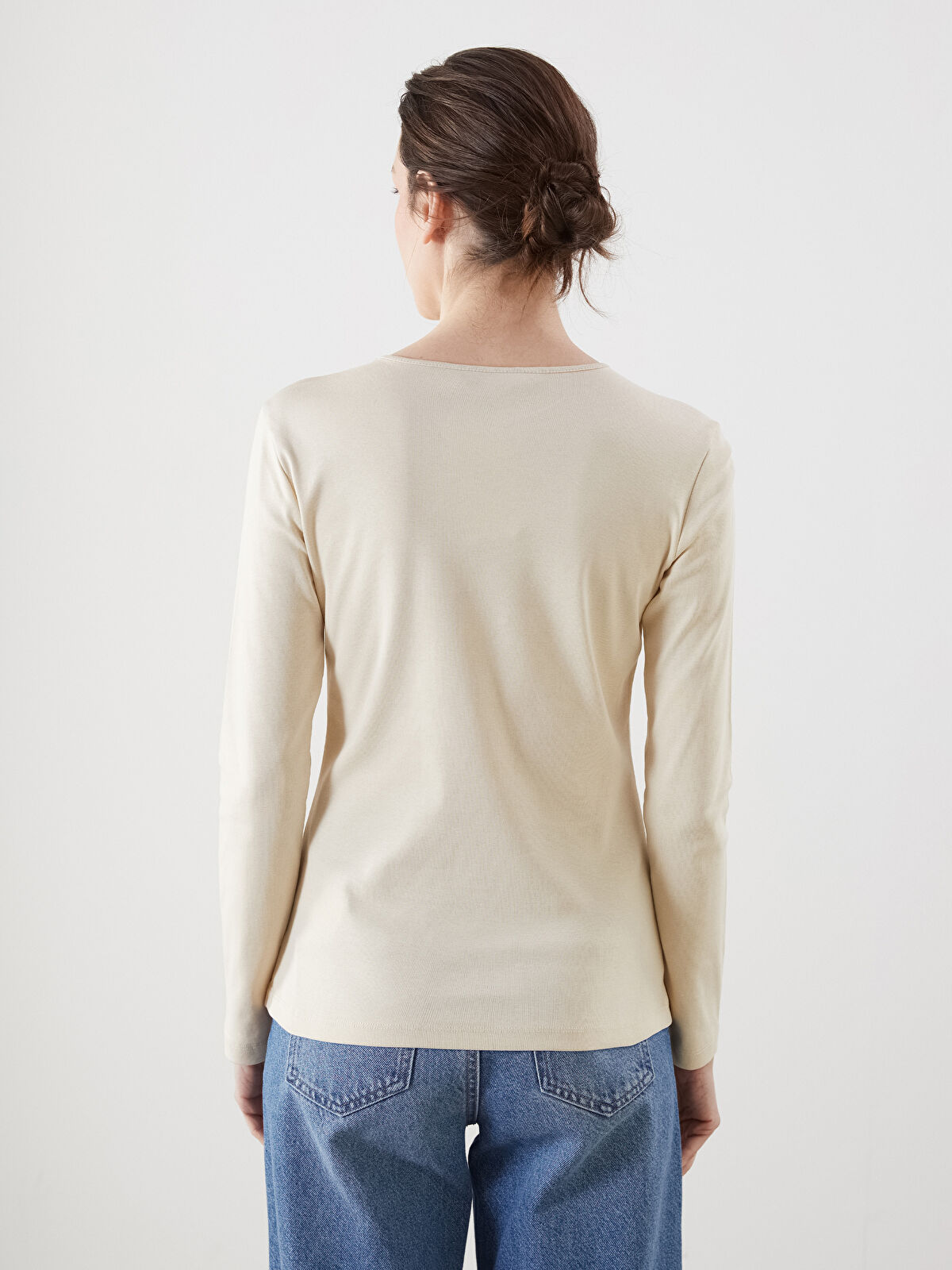 Crew Neck Women's Body -S5DK53Z8-G6A - LC Waikiki