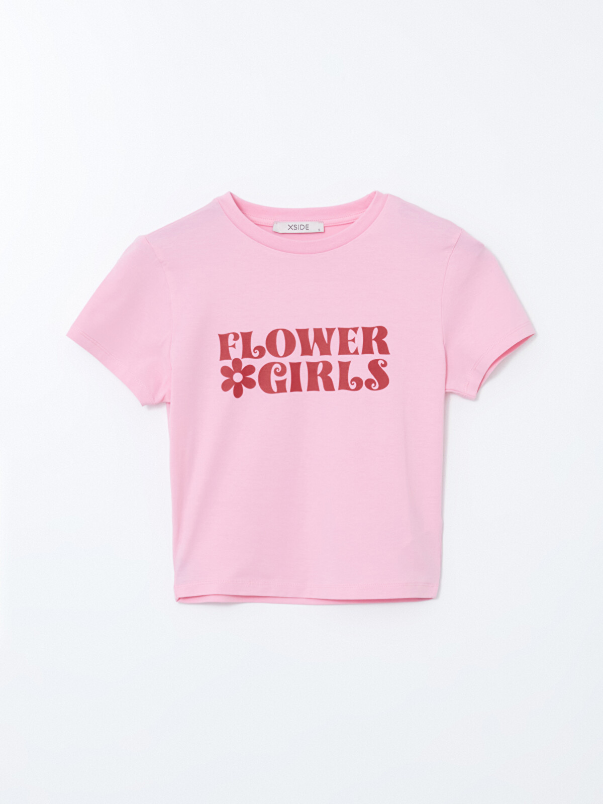 XSIDE Crew Neck Printed Jersey Women's T-shirt - S5DL11Z8-YAF | LC