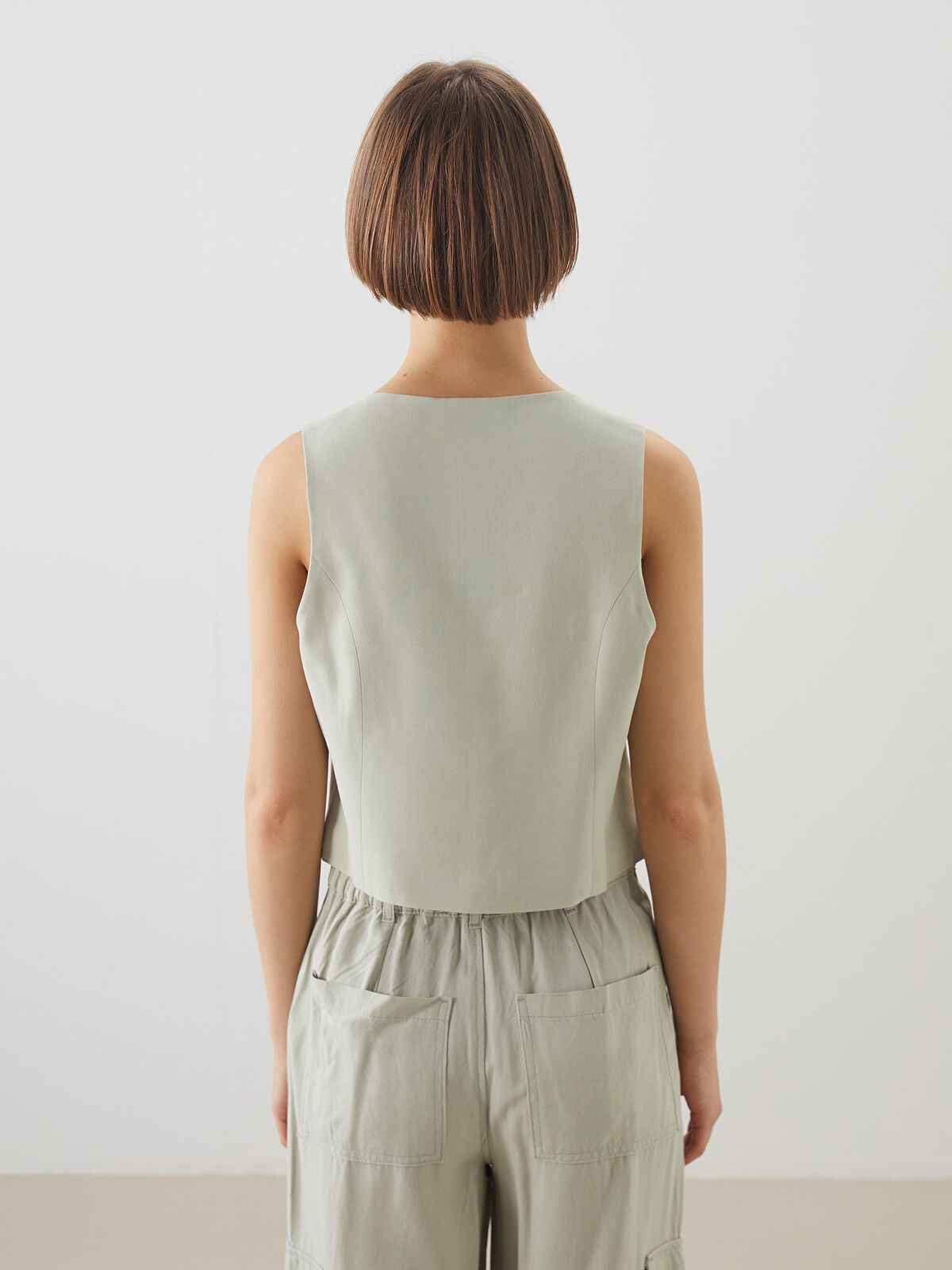 ストロングウエスト LCW Vision Halter Neck Women's Classic Waistcoat -S5EG29Z8
