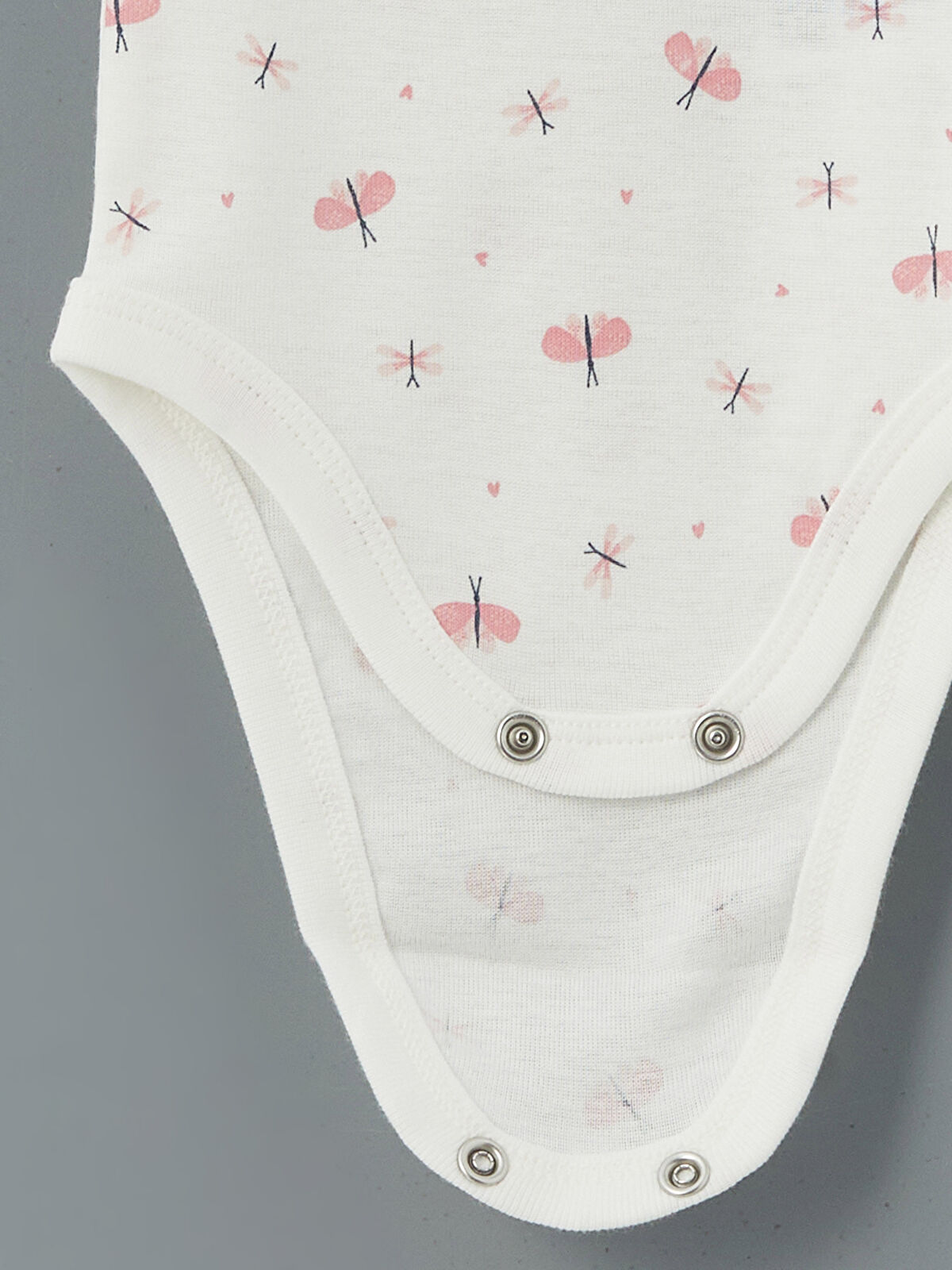 LCW baby Square Neck Baby Girl'S Snap Bodysuit 3-Pack