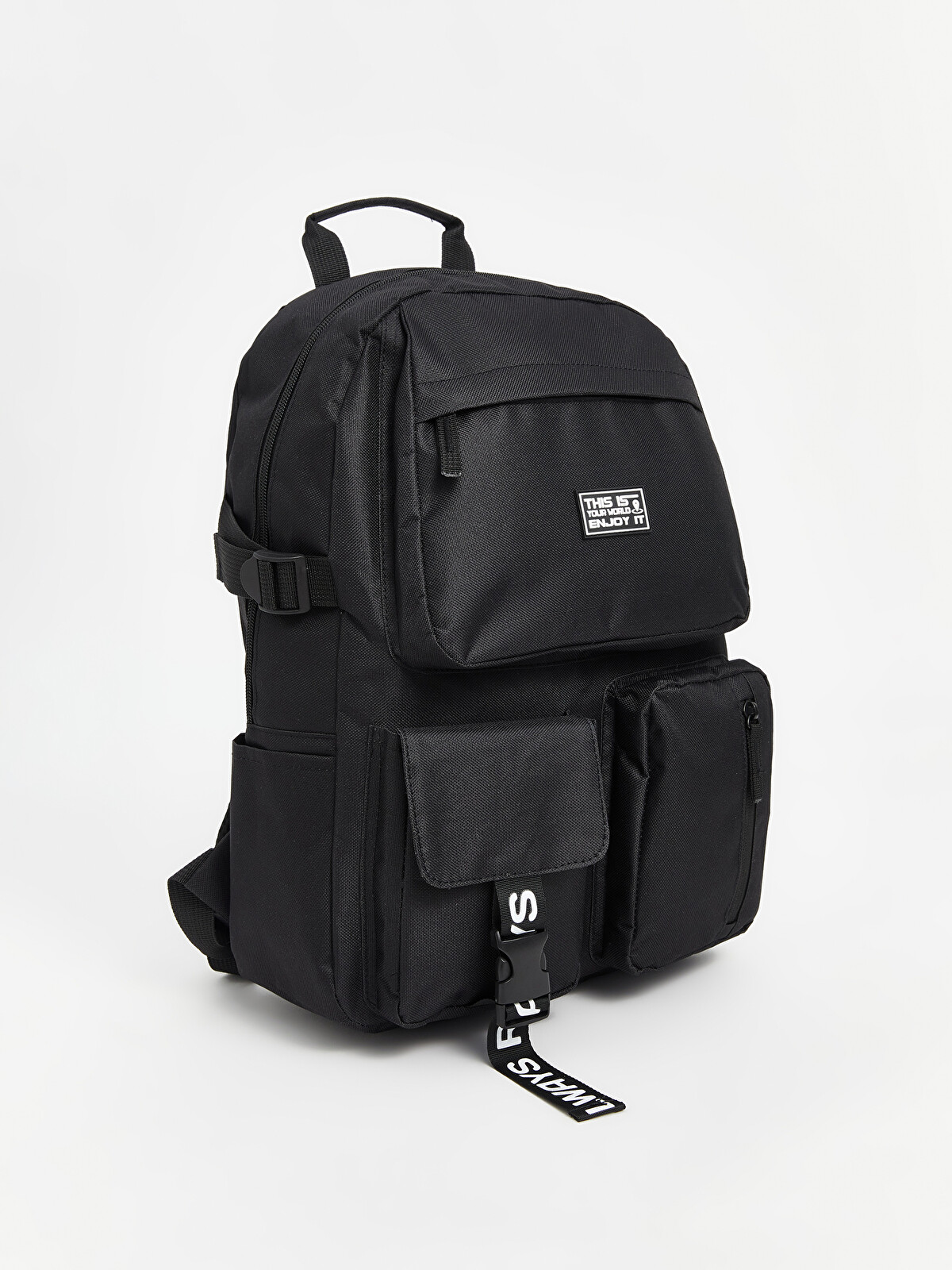 LCW ACCESSORIES Siyah Çok Bölmeli Erkek Çocuk Sırt Çantası