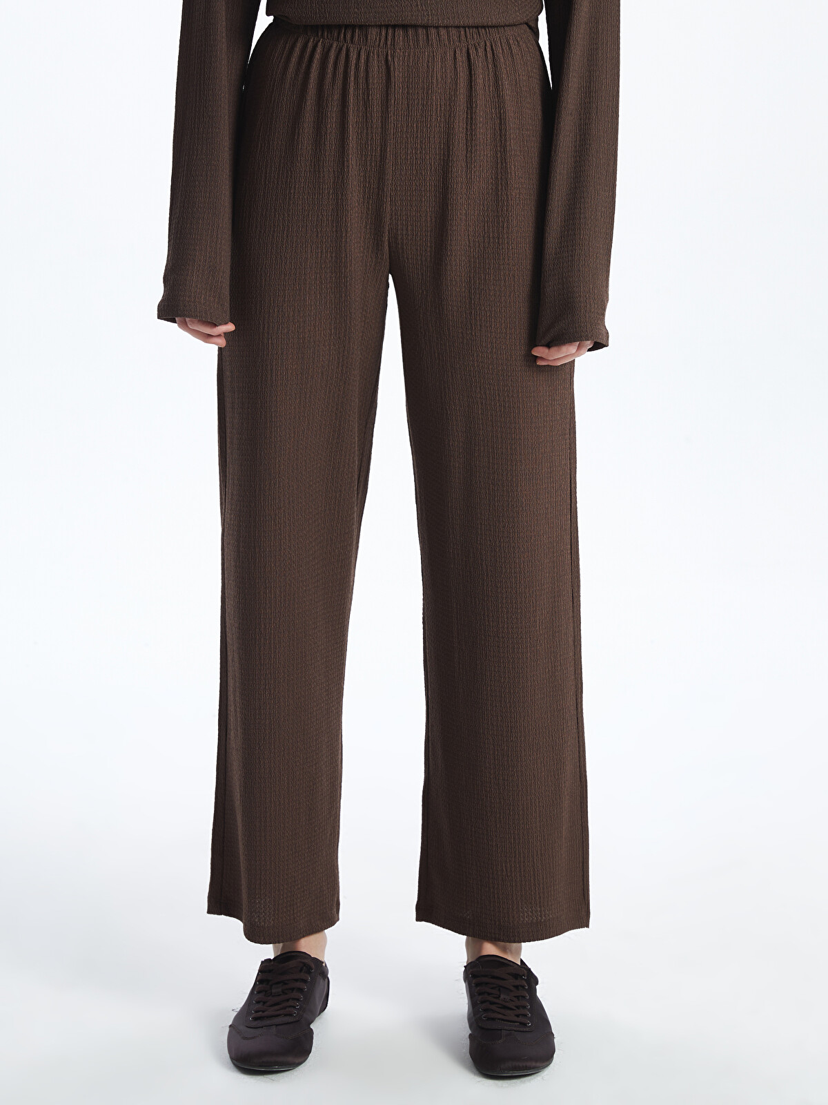 B*☆様 SALSATION slim fit pants rust Ssize LCWAIKIKI Classic Elastic Waist Textured Women's Pants - S5ED74Z8