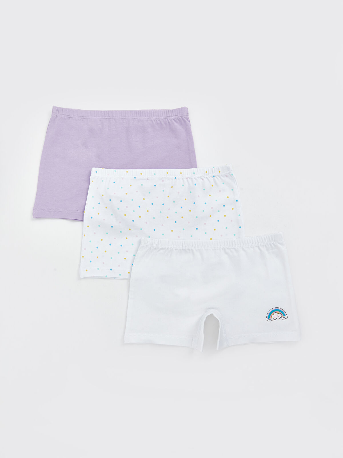 LCW Kids Baskılı Kız Çocuk Boxer 3'lü