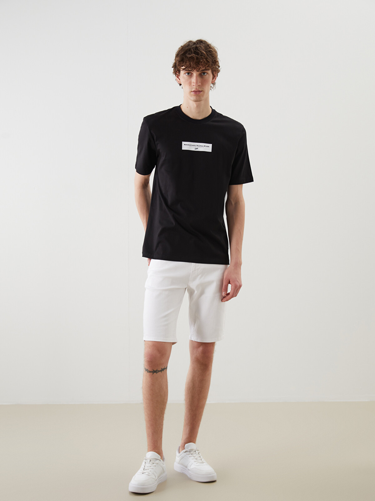 XSIDE Crew Neck Matchbox Brooklyn Printed Jersey Men's T-Shirt