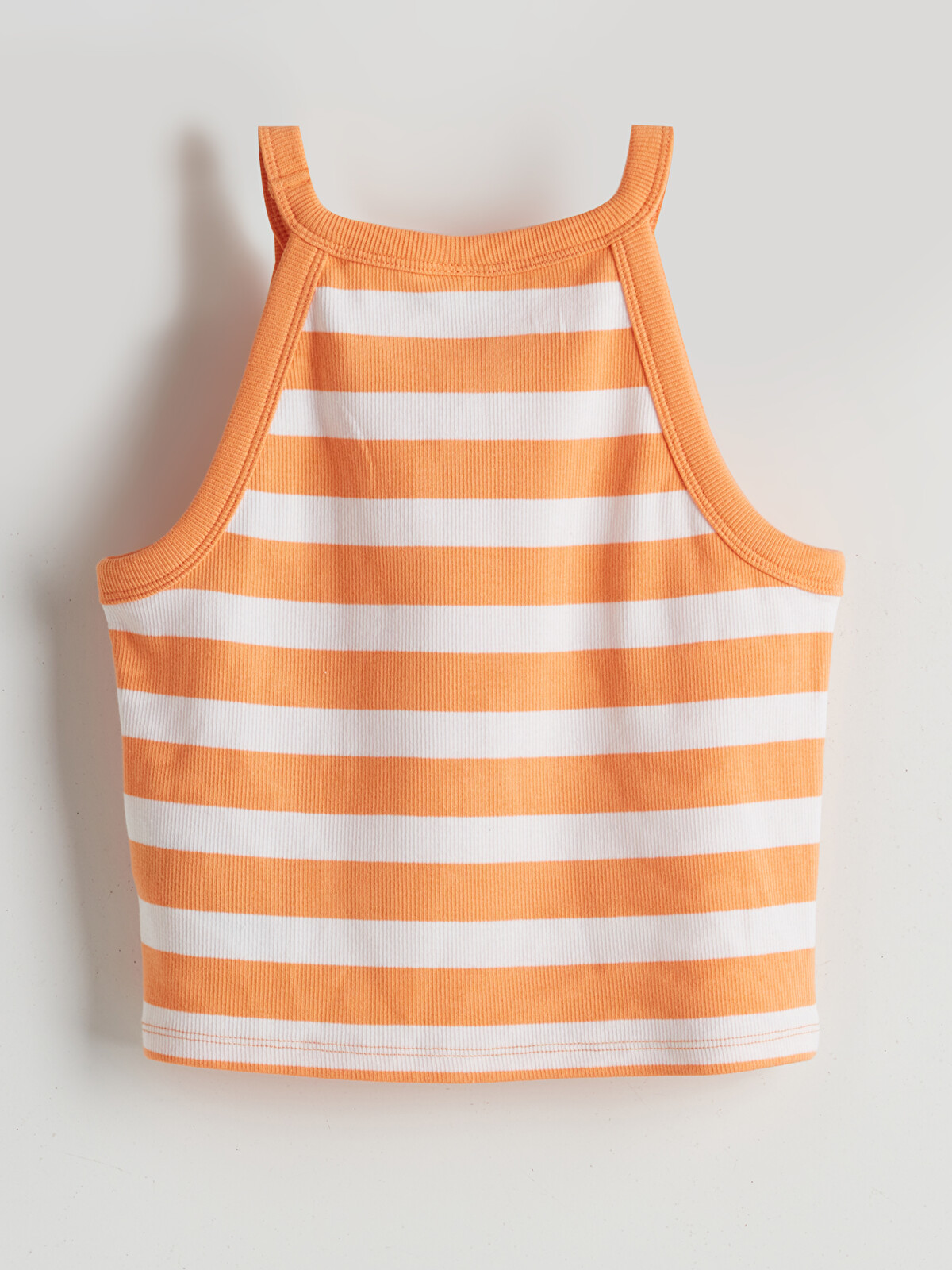 LCW Kids Halter Neck Striped Girls' Tank Top - S5EI73Z4-LGZ - LC