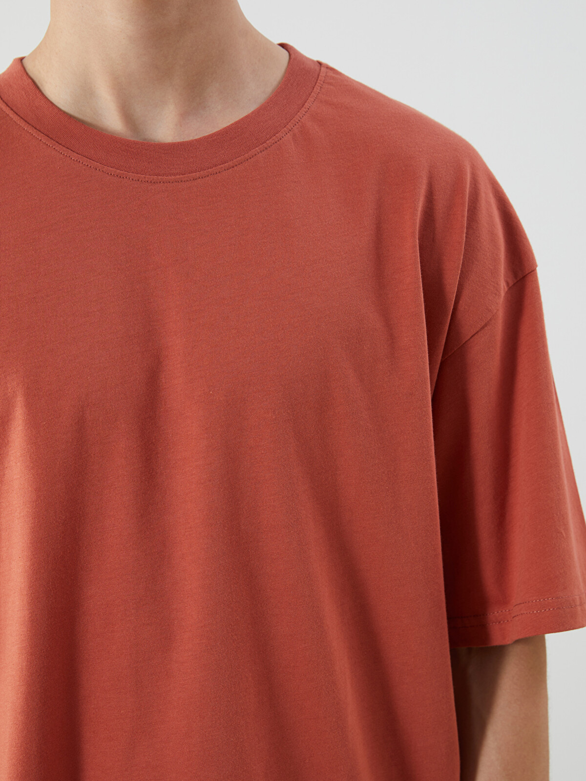 XSIDE Crew Neck Jersey Men's T-shirt - S5EJ67Z8-GZZ | LC Waikiki