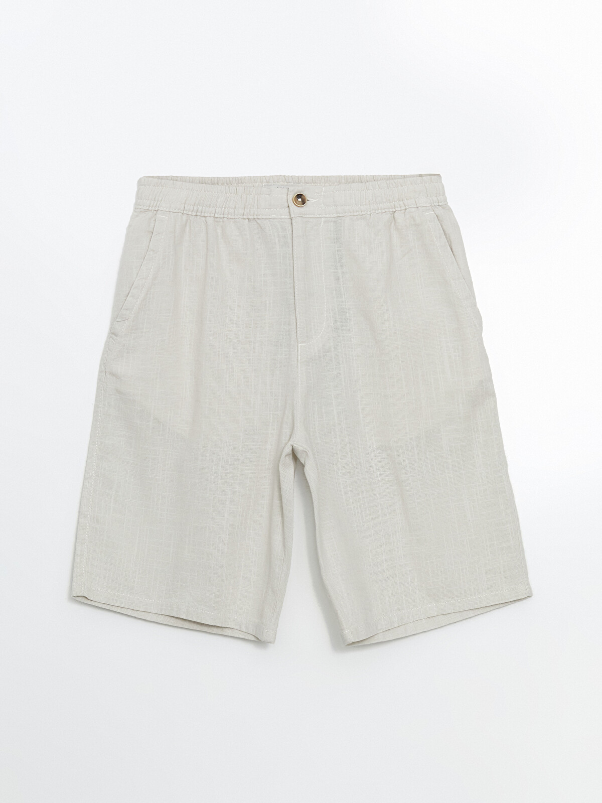 XSIDE Standard Fit Linen-look Men's Bermuda Shorts - S5EK58Z8-V1F
