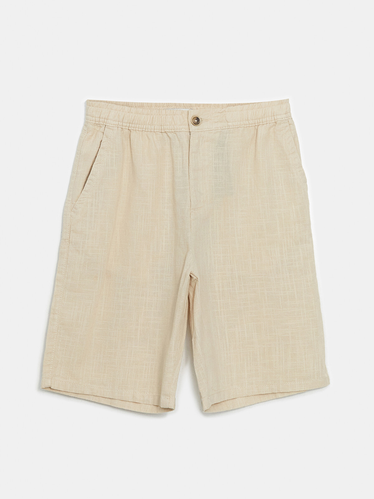 XSIDE Standard Fit Linen-Look Men's Bermuda Shorts - S5EK58Z8-V1H