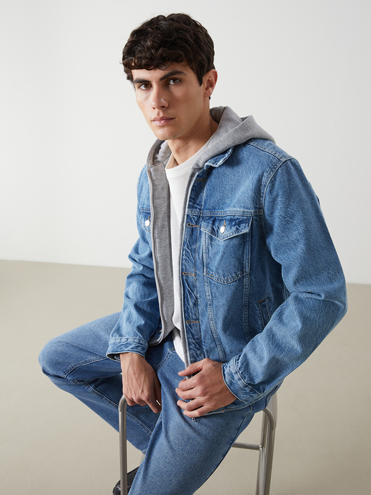 LCW Jeans Standart Kalıp Erkek Jean Ceket - S5EP30Z8-311 | LC Waikiki
