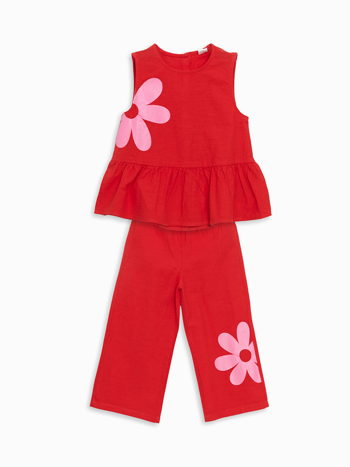 LCW Kids Floral Girls' Blouse and Trousers 2 Pack - S5EQ71Z1-GXV