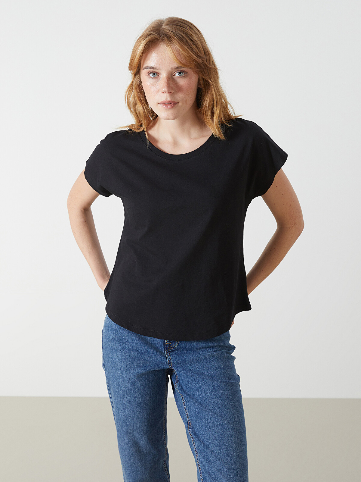 LCW ECO Crew Neck Women's Sports T-Shirt - S5EV11Z8-CVL - LC Waikiki