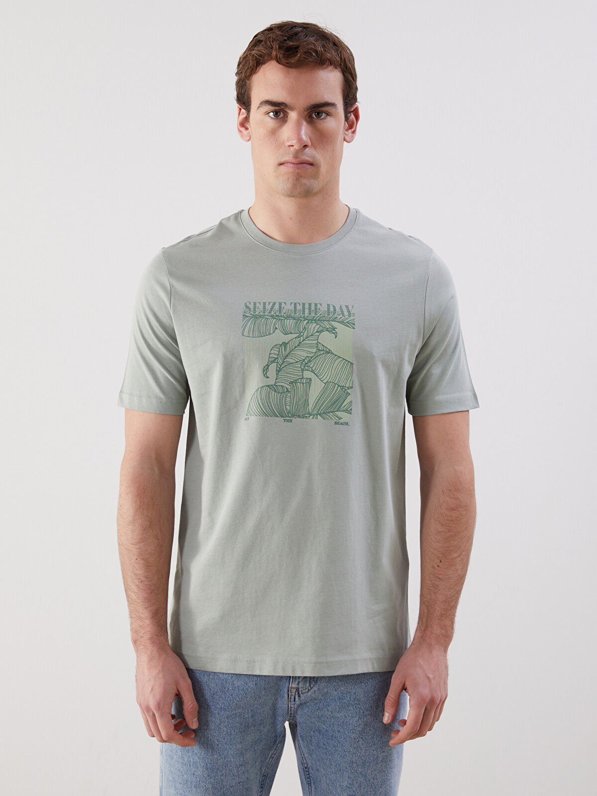 LCWAIKIKI Classic Crew Neck Printed Jersey Men's T-shirt