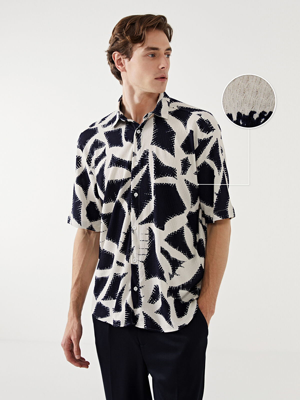 BoTT Finger Short Sleeve Shirt Lサイズ Comme des Garçons Shirt Woven Shirt in White | SVD
