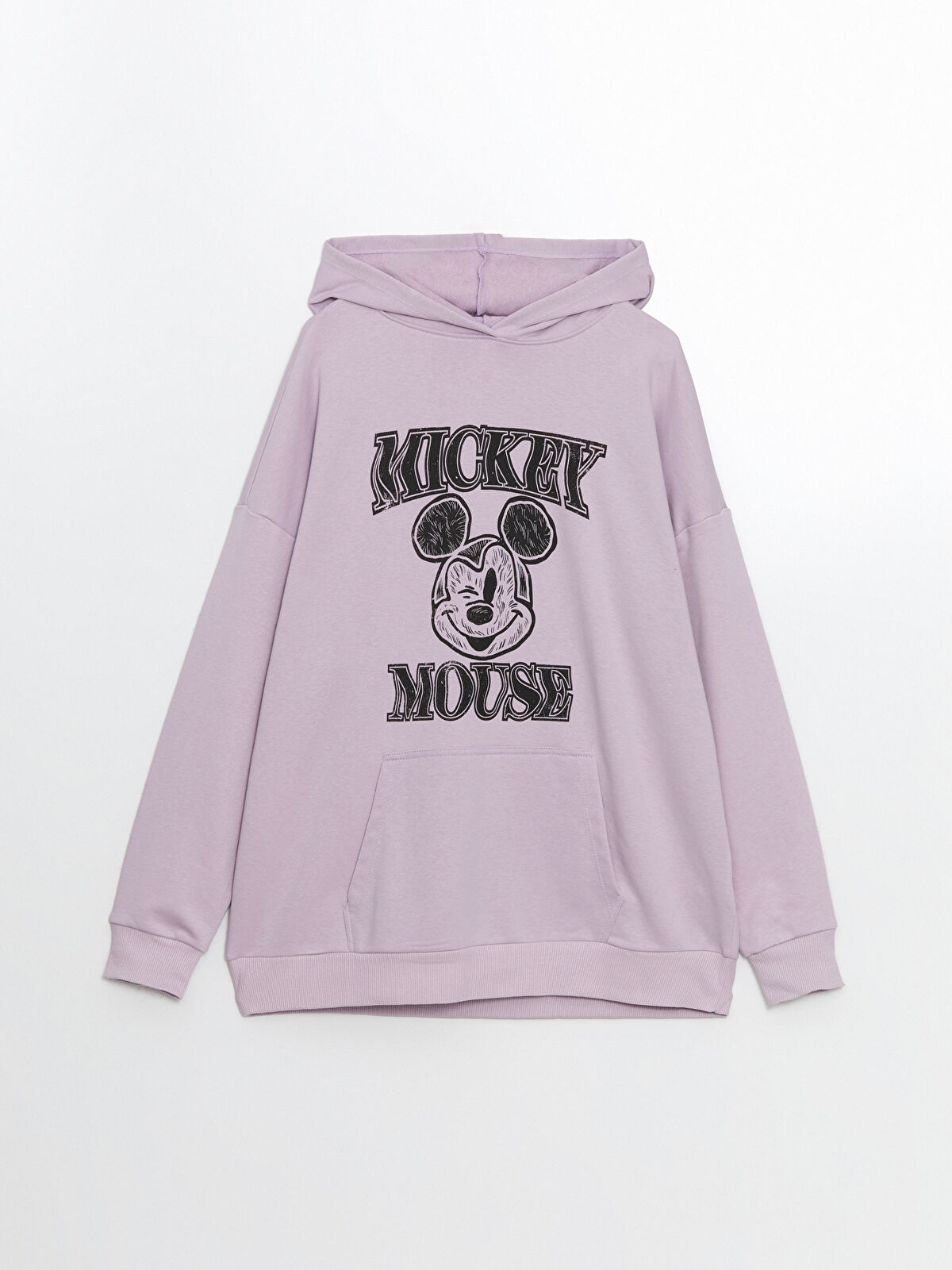 miki！ LCWAIKIKI Classic Mickey Mouse Printed Oversize Women's Hoodie