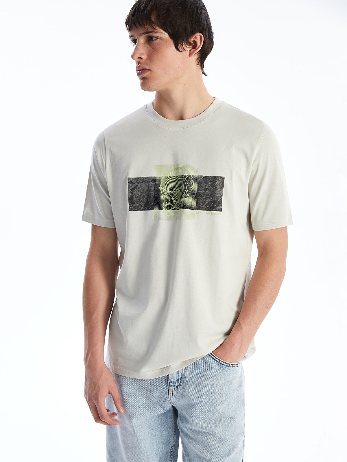 Tシャツ・カットソー Pleddy Soft Henry Neck Rib T Shirt (4color) XSIDE Crew Neck Printed Jersey Men's T-Shirt -S5FD78Z8-S36