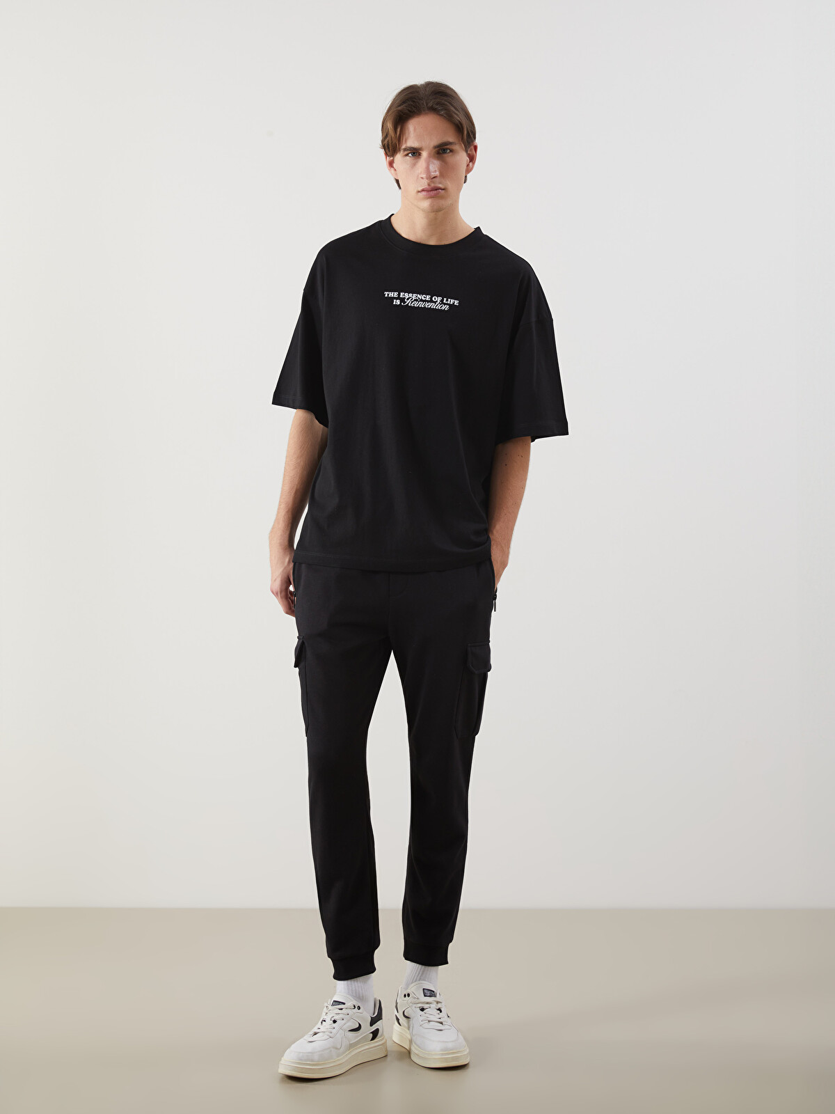 XSIDE Crew Neck Printed Men's T-Shirt - S5FD81Z8-CVL | LC Waikiki