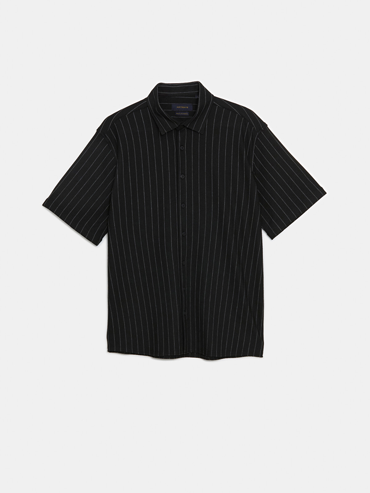 LCW Vision Regular Fit Short Sleeve Striped Men's Shirt - S5FD83Z8