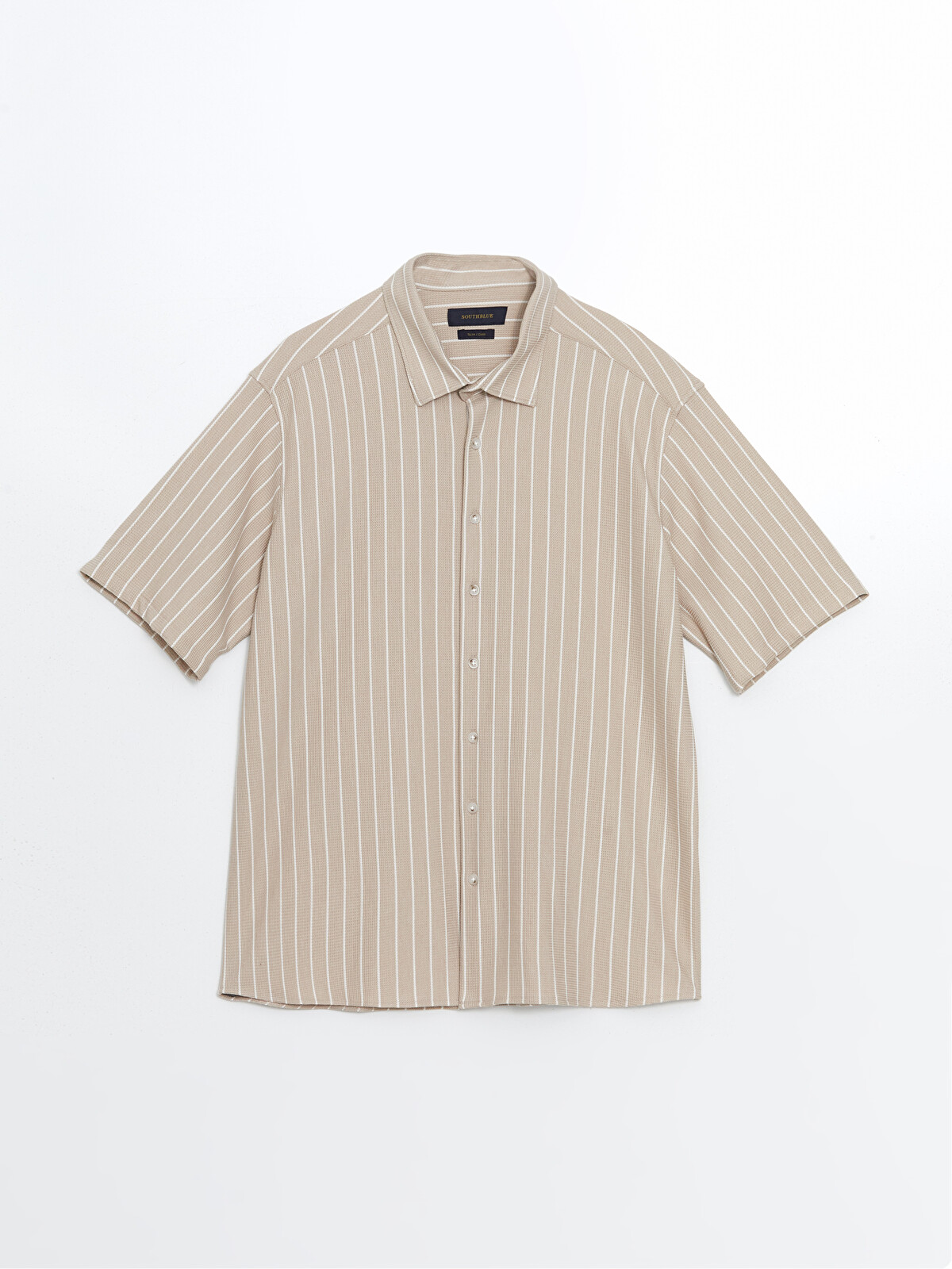 LCW Vision Regular Fit Short Sleeve Striped Men's Shirt - S5FD83Z8