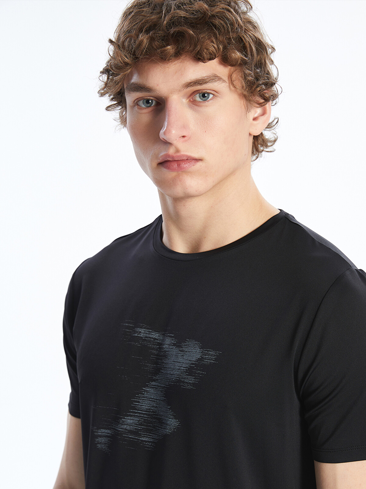 XSIDE ACTIVE Crew Neck Short Sleeve Printed Men's Sports T-Shirt