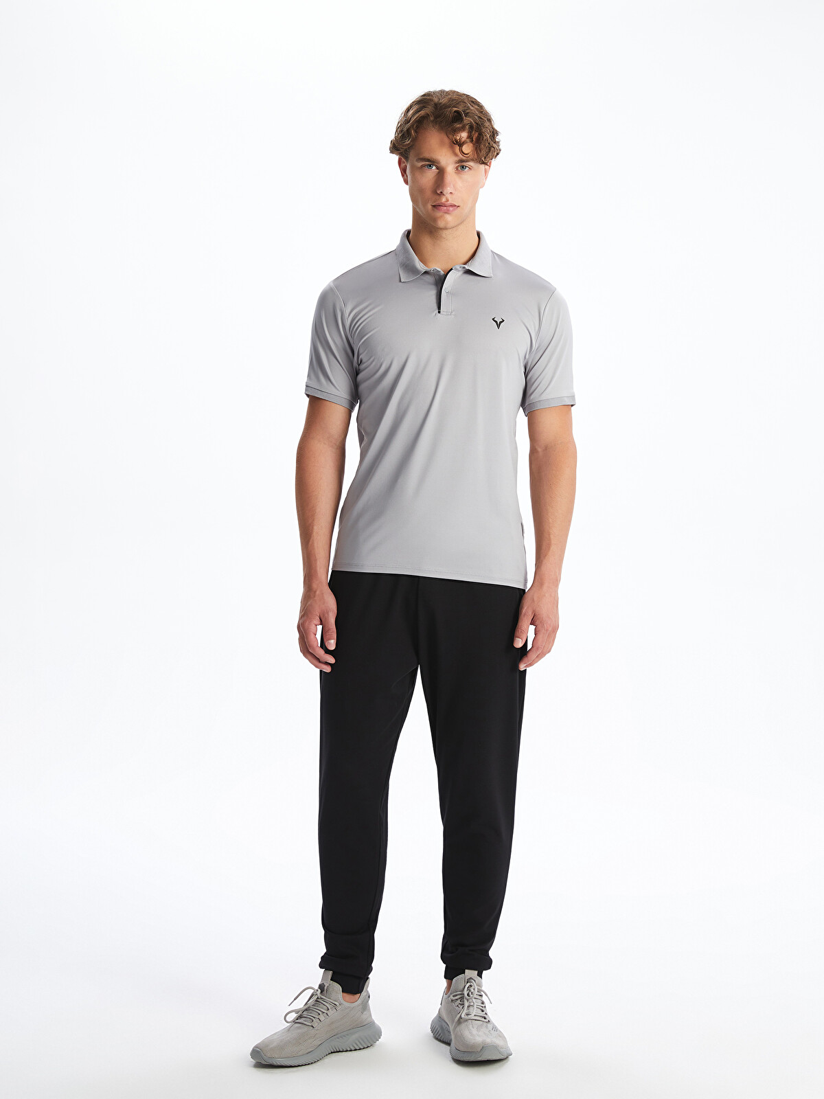 XSIDE ACTIVE Gri Polo Yaka Erkek Spor Tişört - S5FF22Z8-GD5 | LCW