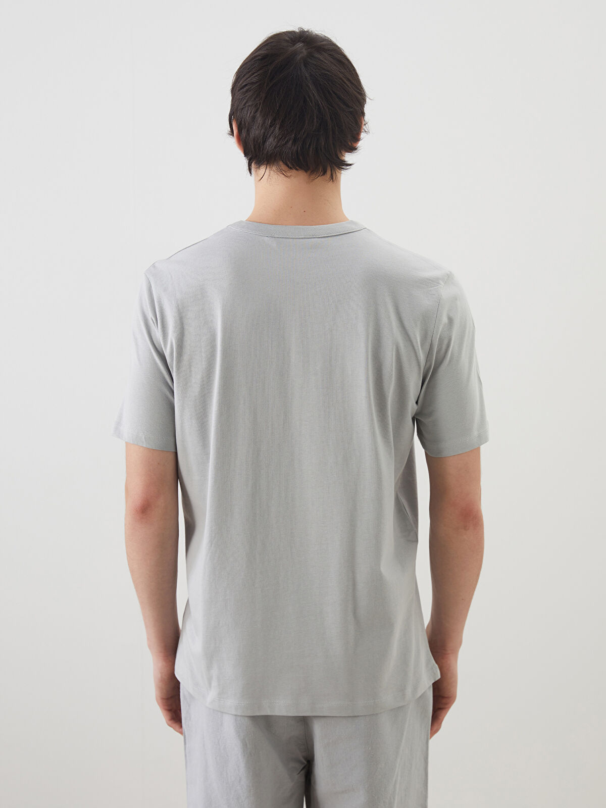 XSIDE Yeşil Bisiklet Yaka Cepli Erkek Tişört - S5FF28Z8-Z4A | LCW