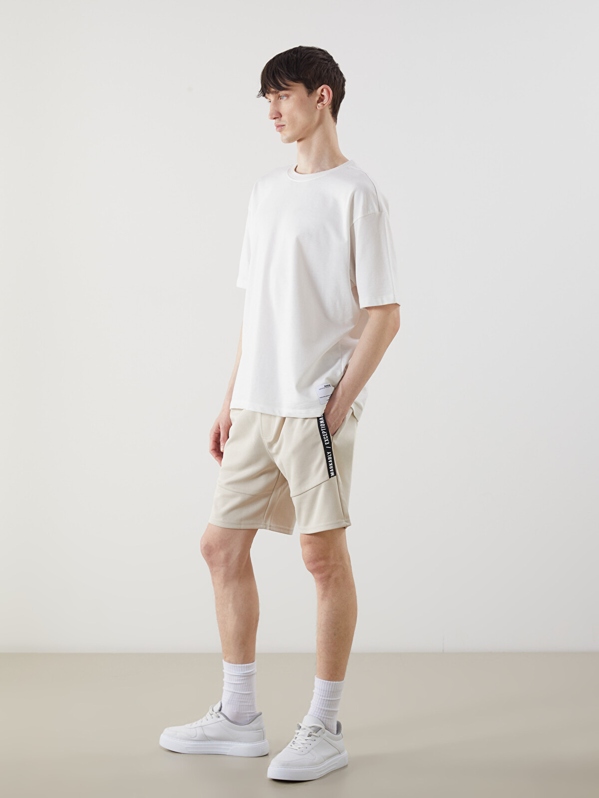 XSIDE Drawstring Knit Men's Shorts - S5FF33Z8-Z4B | LC Waikiki