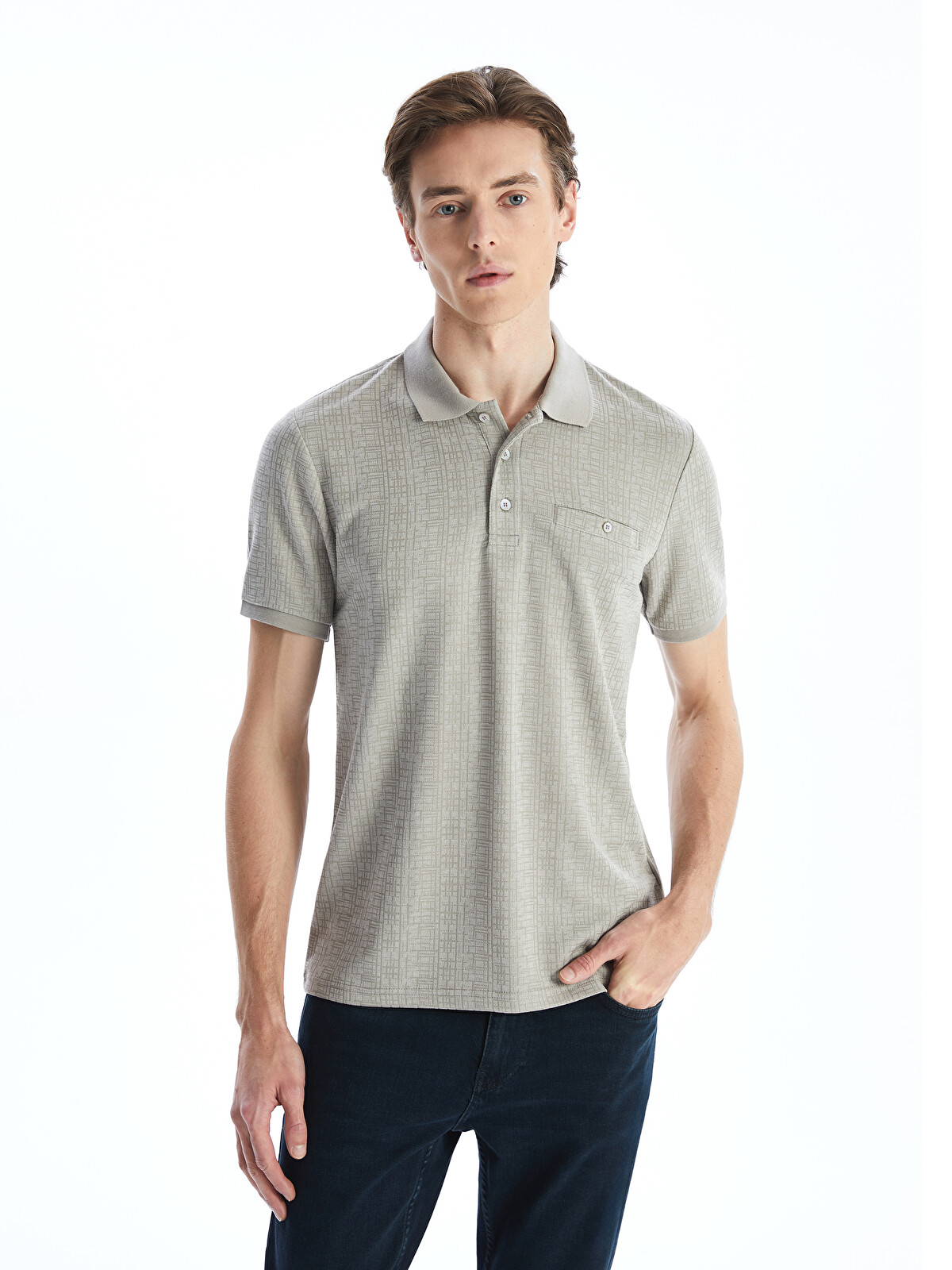 endlessmade poloシャツ LCWAIKIKI Classic Bej Polo Yaka Kısa Kollu Erkek Tişört - S5FF60Z8