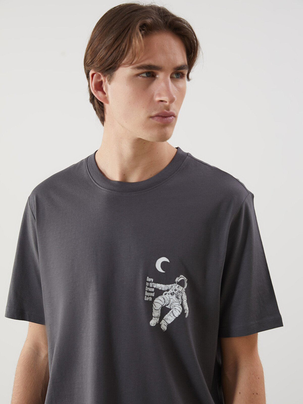 XSIDE Crew Neck Printed Jersey Men's T-Shirt - S5FL35Z8-VZ8 | LC