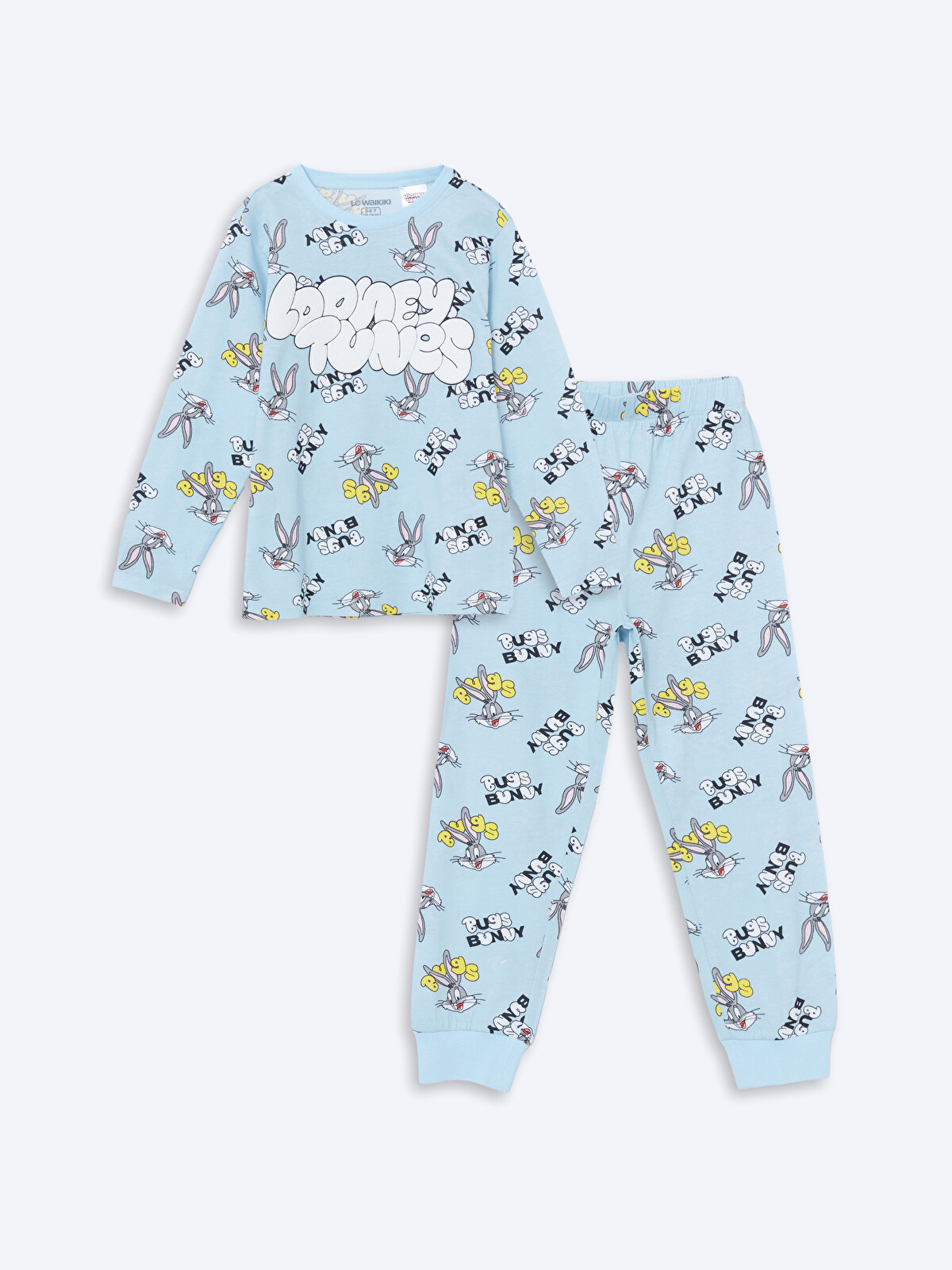 LCW Kids Bugs Bunny Baskılı Erkek Çocuk Pijama Takım - S5FO84Z1