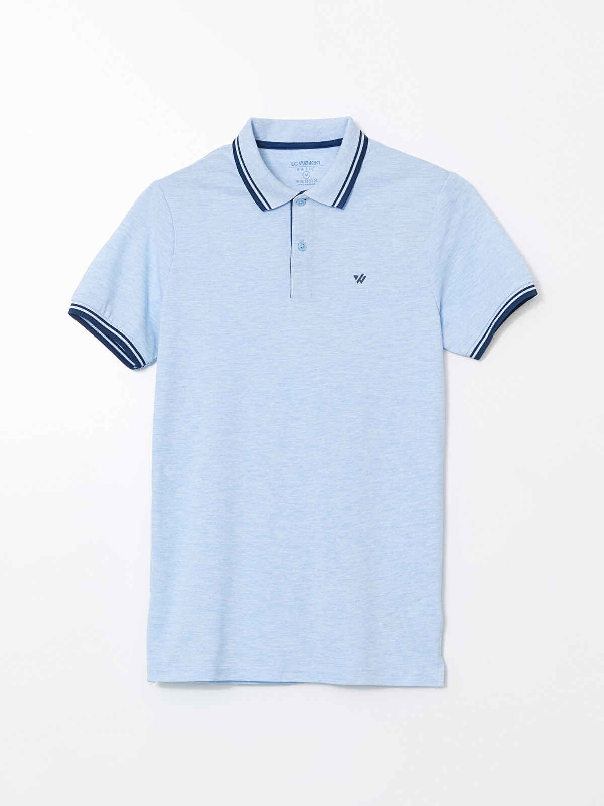LCWAIKIKI Classic Mavi Polo Yaka Pike Erkek Tişört - S5FS96Z8-DW8