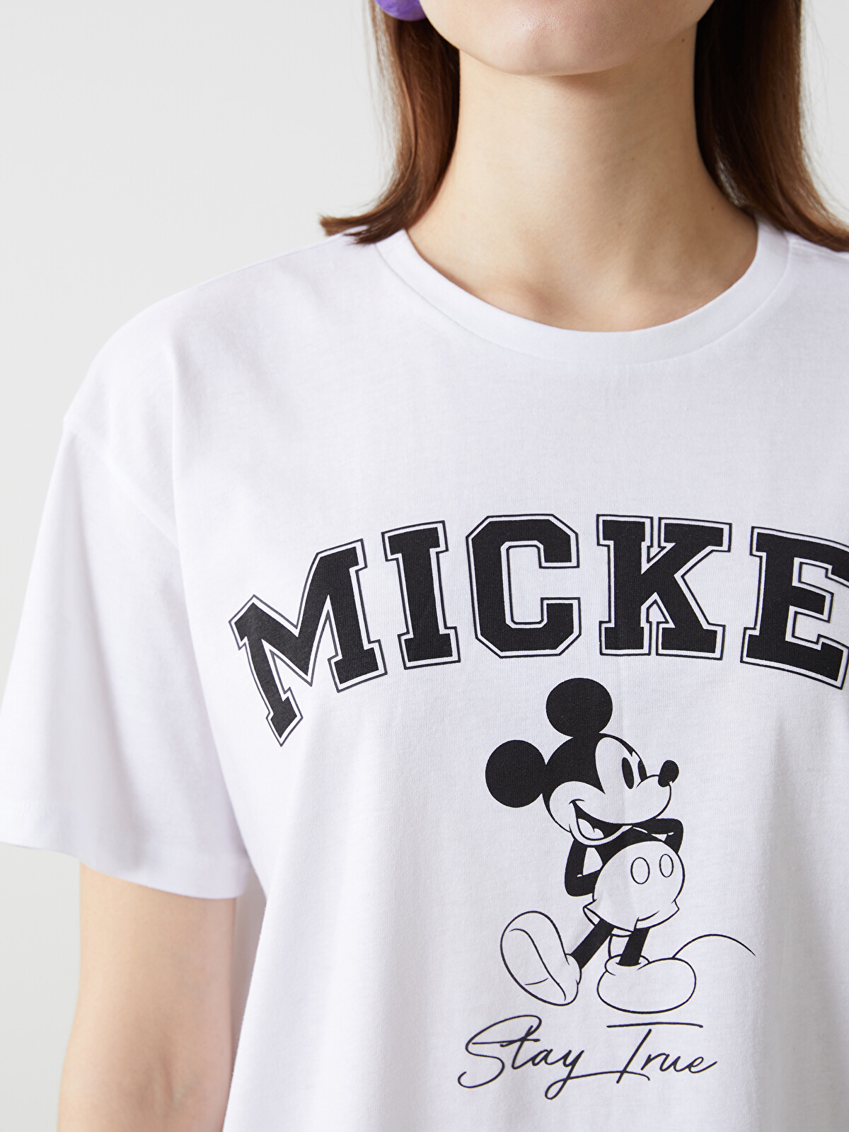 ♡miki.♡ XSIDE Mickey Mouse Printed Oversize Women's Thick Hoodie