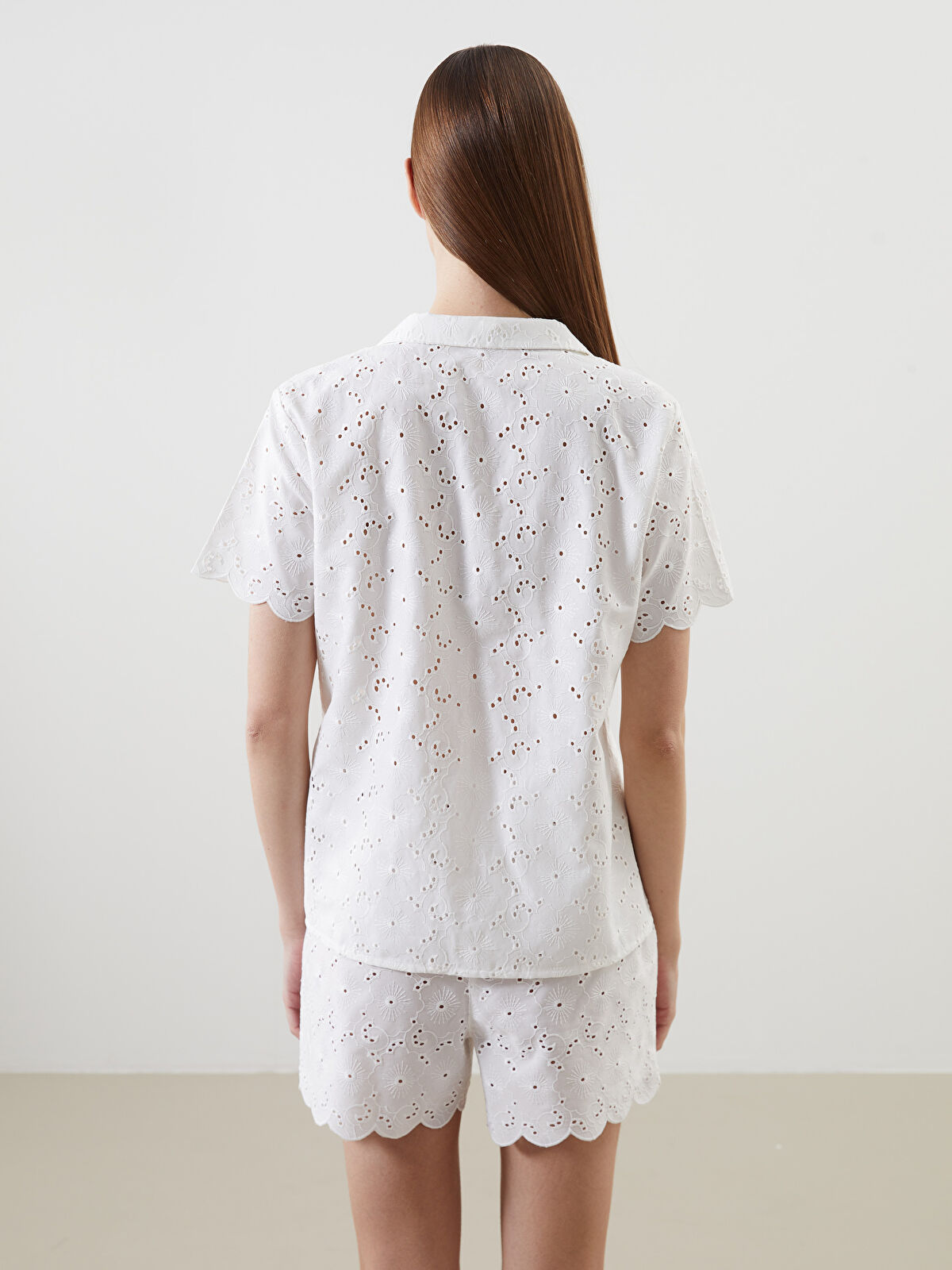 LC Waikiki Self-Patterned Women's Shortie Pyjama Set