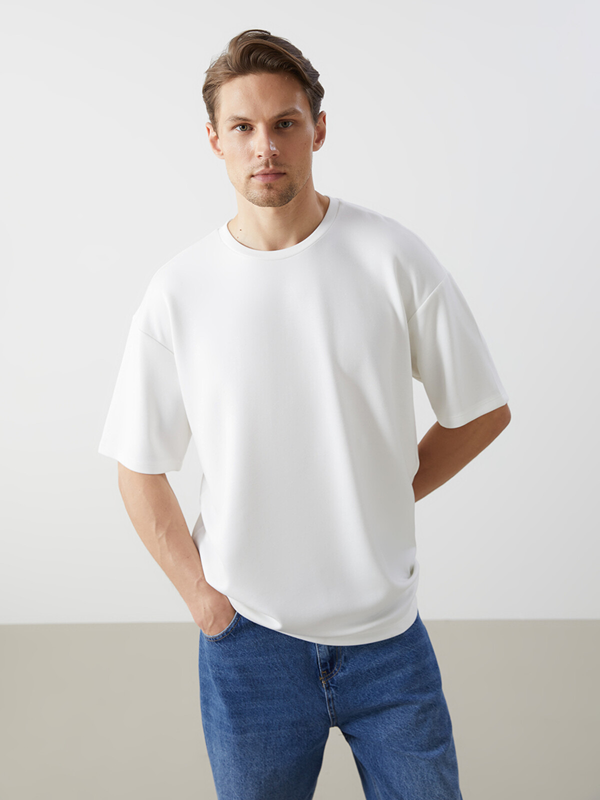 LCW Vision Crew Neck Short Sleeve Men's T-shirt - S5G359Z8-R9J