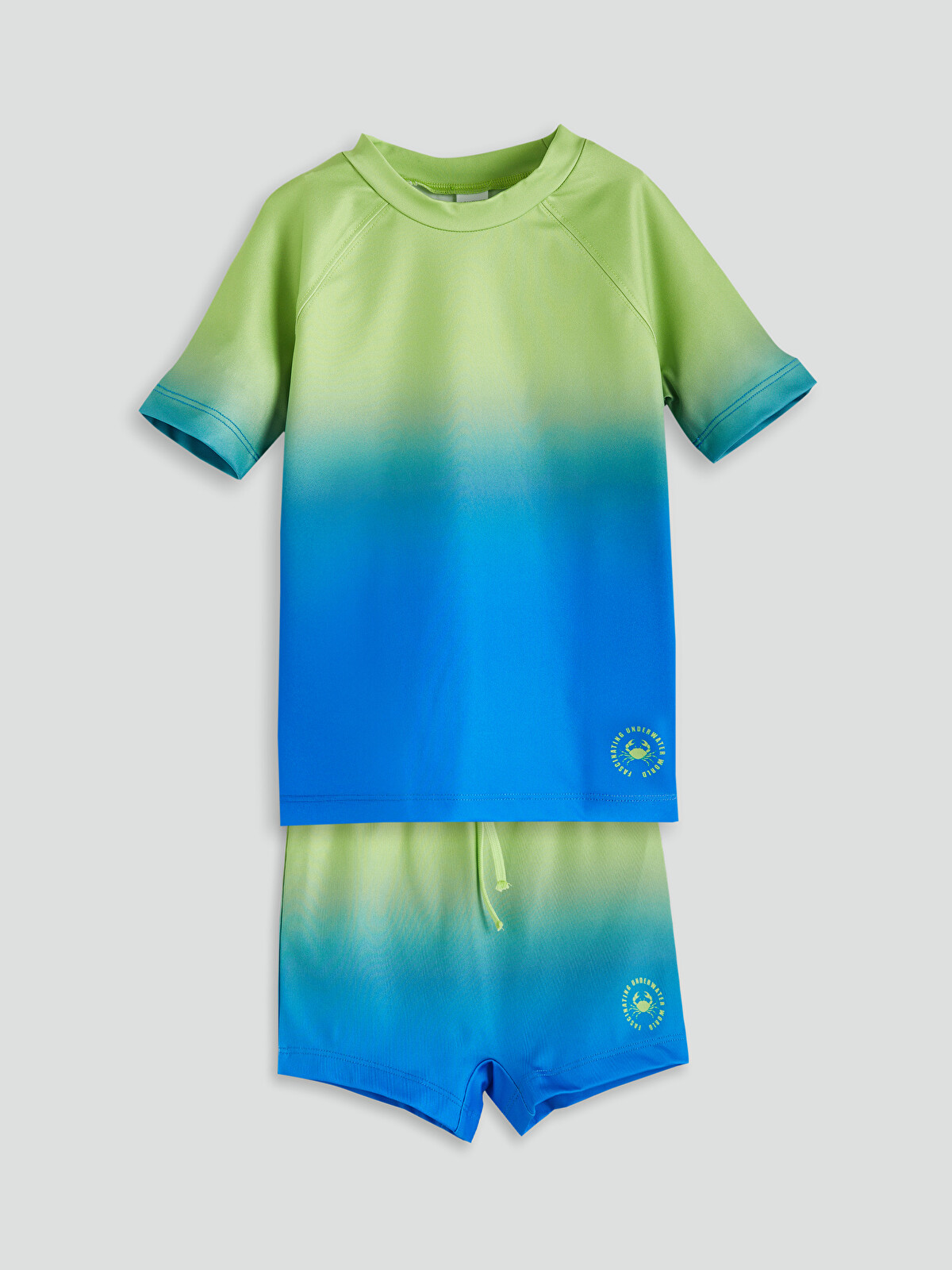 LCW Kids Yeşil UV Korumalı Erkek Bebek Yüzme Takım - S5G381Z1-FVH