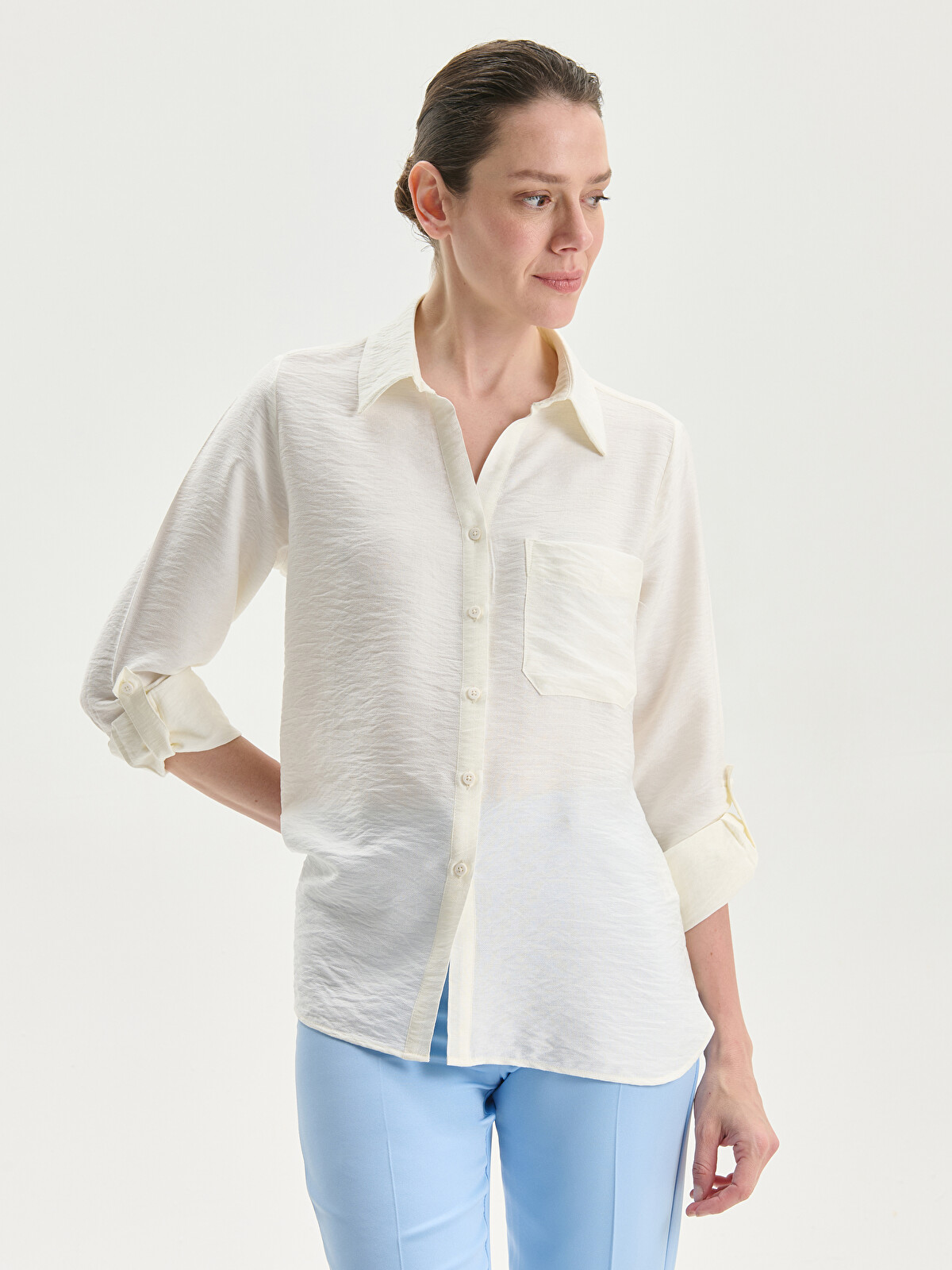 LCWAIKIKI Classic Regular Fit Women's Shirt - S5G487Z8-EEW | LC