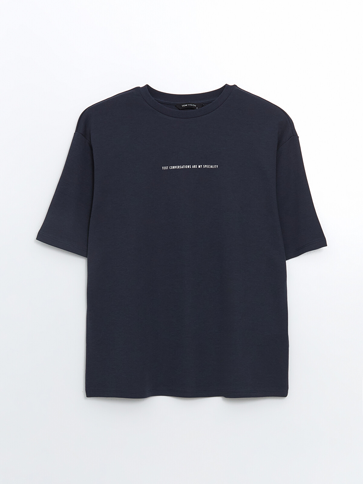 LCW Vision Crew Neck Printed Oversize Women's T-Shirt - S5GK14Z8